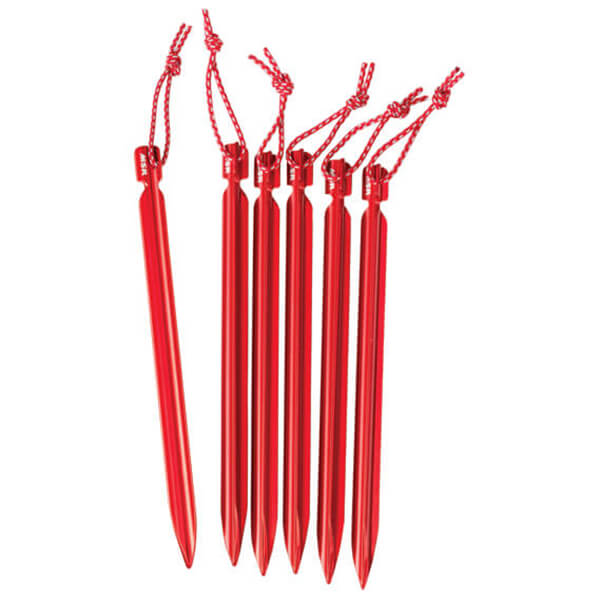 MSR - Mini-Groundhog Stake - Zelthering Gr 6 x 15 cm rot von MSR