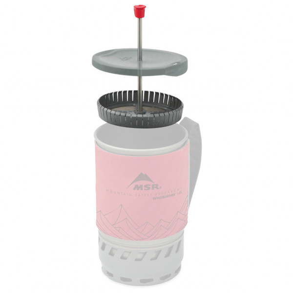 MSR - WindBurner Coffee Press Kit 1.0 L Gr 1 l rot von MSR