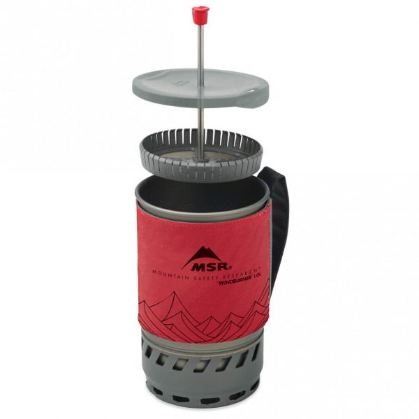 MSR - WindBurner Coffee Press Kit 1.8 L Gr 1,8 l rot von MSR