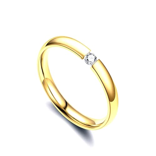 MSSCER Damen-Edelstahlring, Silber, Gold, Schmuck, Geschenk, US-Größe 5, 6, 7, 8, 9, 10, 11 (Color : R232_11) von MSSCER