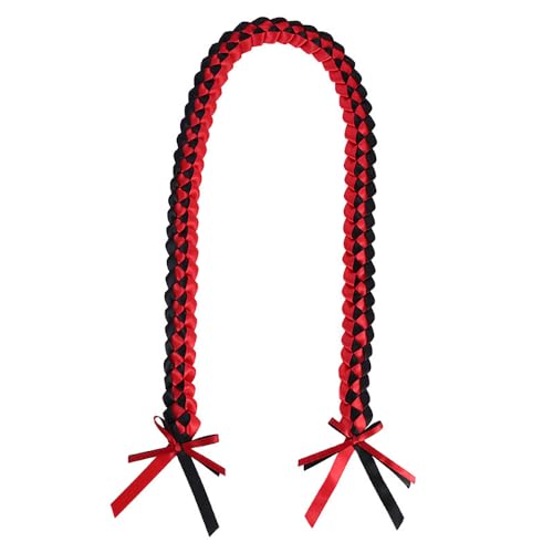 MSSIEJEW Graduation Leis 2024 Graduation Ribbon Lei Graduation Leis Class of 2024 Geflochtene Halskette Abschluss Geschenk für Männer und Frauen Party Zubehör, Geflochtener Stoff, Kein Edelstein von MSSIEJEW