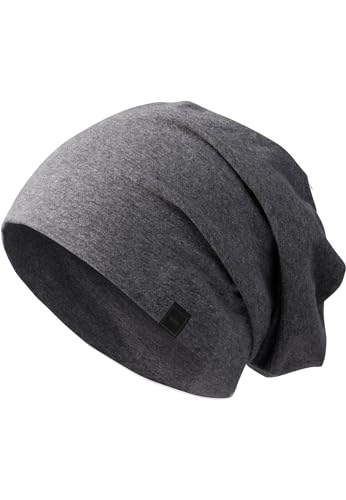 MSTRDS Unisex Erwachsene Jersey Beanie Strickmütze, Grau (Heath. Charcoal 1137,4562), One Size (Youth) von Urban Classics