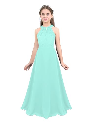 MSemis Mädchen Kleider Festlich Partykleid Lange Chiffon Brautjungfern Kleider Hochzeit Blumenmädchenkleid Festkleider Gr.98-176 Mintgrün 134-140 MSemis Mädchen Kleider Festlich Partykleid Lange Chiffon Brautjungfern Kleider Hochzeit Blumenmädchenkleid Festkleider Gr.98-176 Mintgrün 134-140 von MSemis