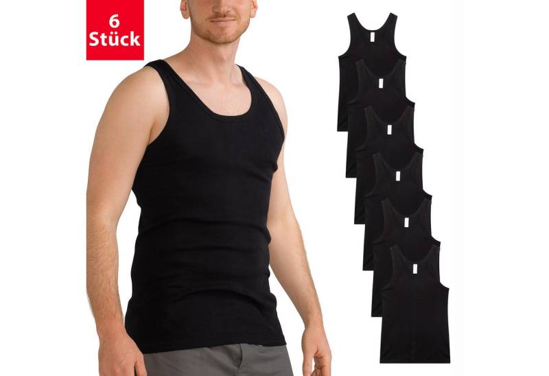 MT Achselhemd Herren Baumwoll Unterhemd Classic (6er Pack) Feinripp oder Doppelripp von MT