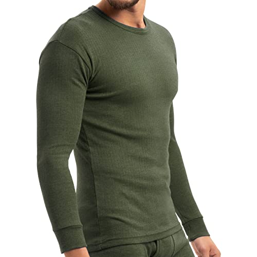 MT Herren Ski- und Thermounterhemd Light - Winter Unterwäsche Langarm - Olive 3XL von MT