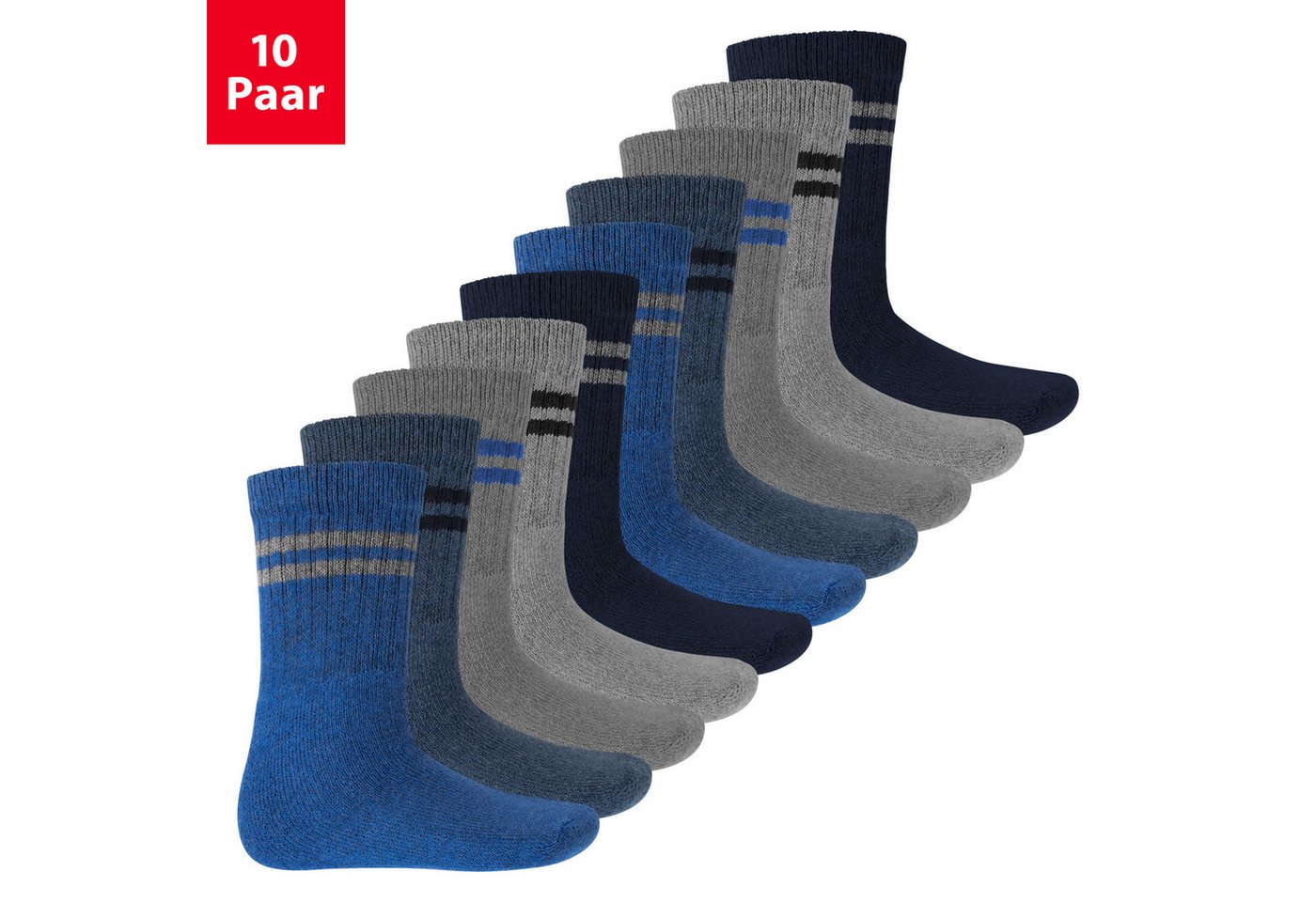 MT Tennissocken Kinder Freizeit Socken (5/10 Paar) Tennissocken Mädchen & Jungen (10-Paar) von MT