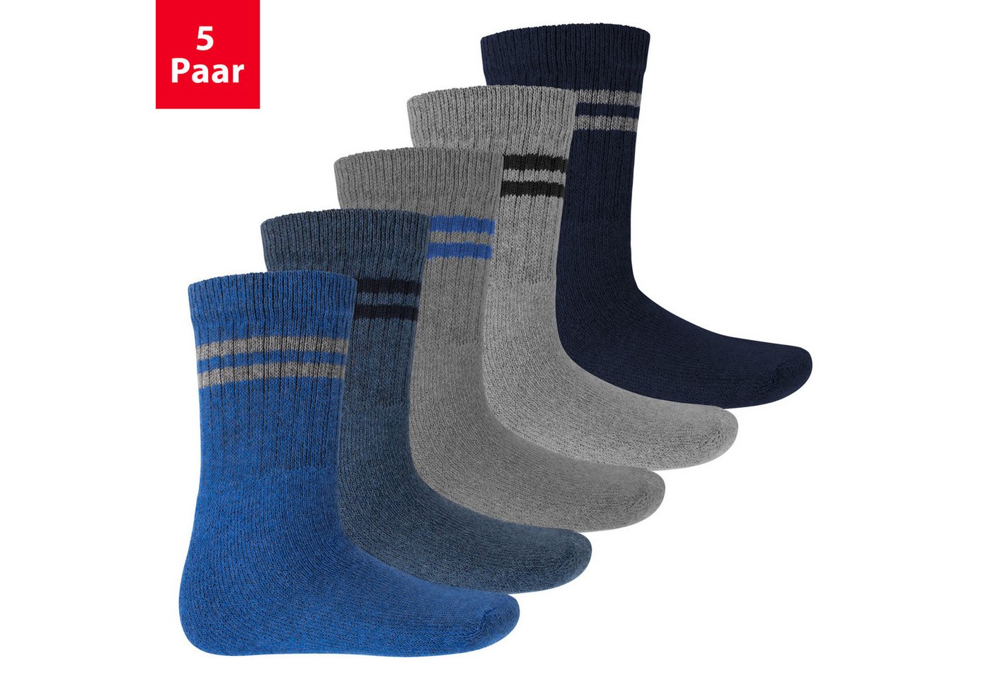 MT Tennissocken Kinder Freizeit Socken (5/10 Paar) Tennissocken Mädchen & Jungen (5-Paar) von MT