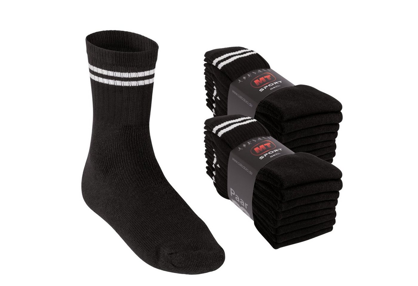 MT Tennissocken Sport- & Freizeitsocken Damen/Herren (8-32 Paar) Tennissocken (16-Paar) von MT