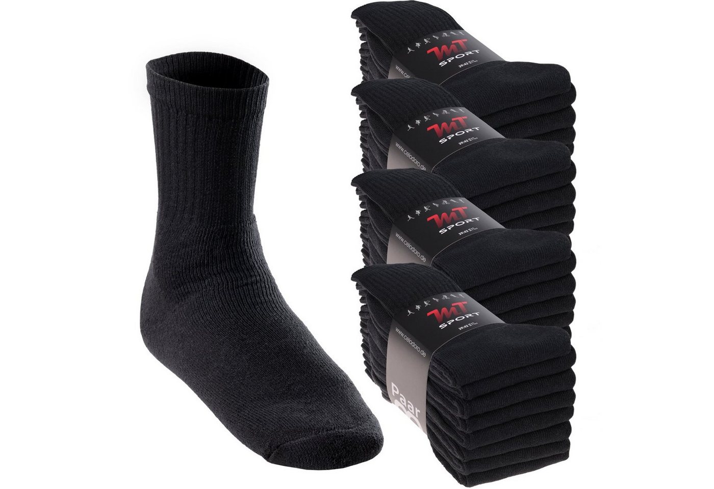 MT Tennissocken Sport- & Freizeitsocken Damen/Herren (8-32 Paar) Tennissocken (32-Paar) von MT