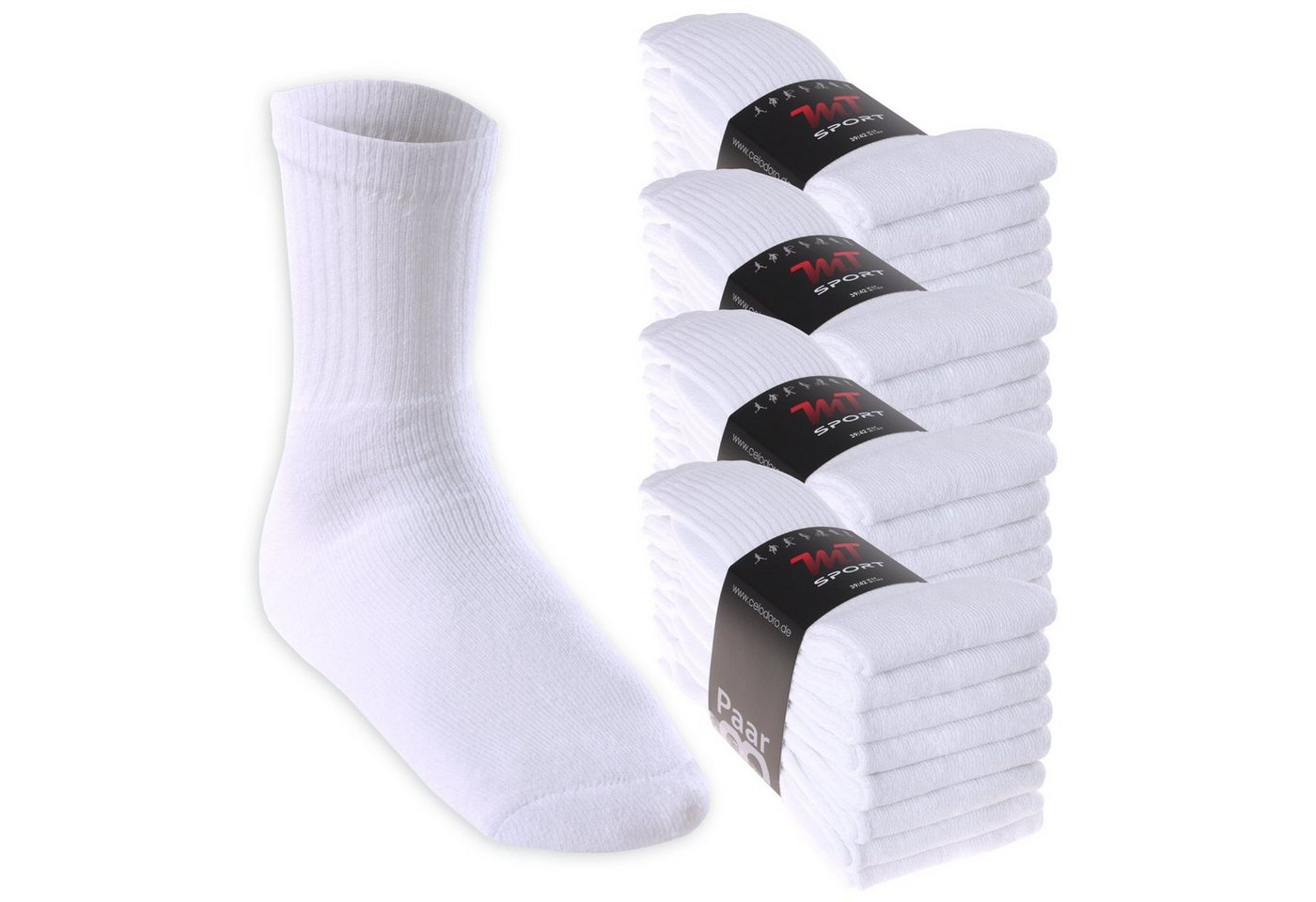 MT Tennissocken Sport- & Freizeitsocken Damen/Herren (8-32 Paar) Tennissocken (32-Paar) von MT