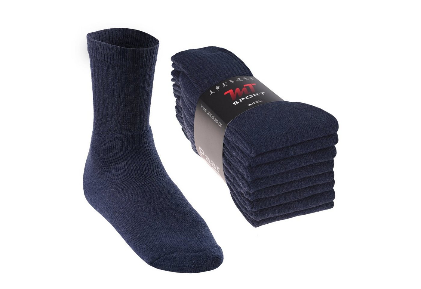 MT Tennissocken Sport- & Freizeitsocken Damen/Herren (8-32 Paar) Tennissocken (8-Paar) von MT