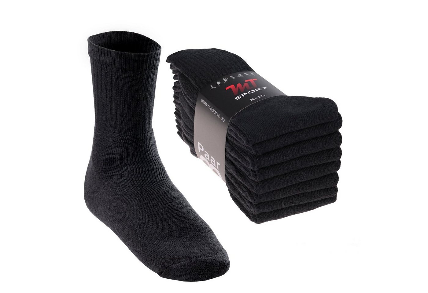 MT Tennissocken Sport- & Freizeitsocken Damen/Herren (8-32 Paar) Tennissocken (8-Paar) von MT