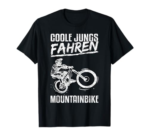 Coole Jungs fahren Mountainbike MTB Fahrrad Kinder Jungen T-Shirt von MTB Biker Fahrrad Geschenkidee