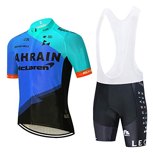 MTBHW Herren Radtrikot Set Fahrrad Trikot Kurzarm und Radhose mit Sitzpolster von MTBHW