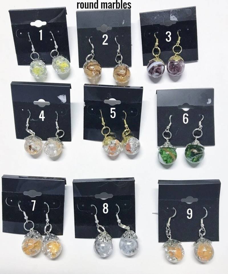 925 Sterling Silber Ohrhaken Mit Gerissenem Marmor von MTCreationsjust4uLLC