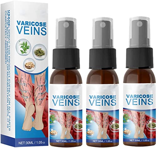 Krampfadern-Behandlungsspray Krampfadern-beruhigendes Spray Natürliches Krampfader-Entfernungs-Kit Verbessert die Durchblutung für Frauen und Männer von MTDBAOD
