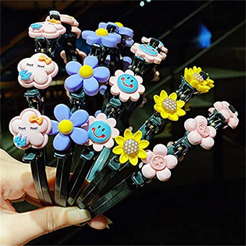 MTDBAOD Girl Sweet Princess Hairstyle Hairpin,Cartoon Fruit Flower Princess Hairpins Super Cute,Double Layer Cartoon Headbands with Clips Twist Plait Hair Tools, for All Women von MTDBAOD