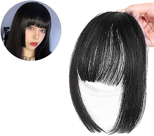 Stylish Front Hair Bangs Headband,Natural Princess-Cut Forehead Bangs Hair Clip Air Bangs with Thick Bangs Natural Flat Neat Bangs, for Any Face Shape von MTDBAOD