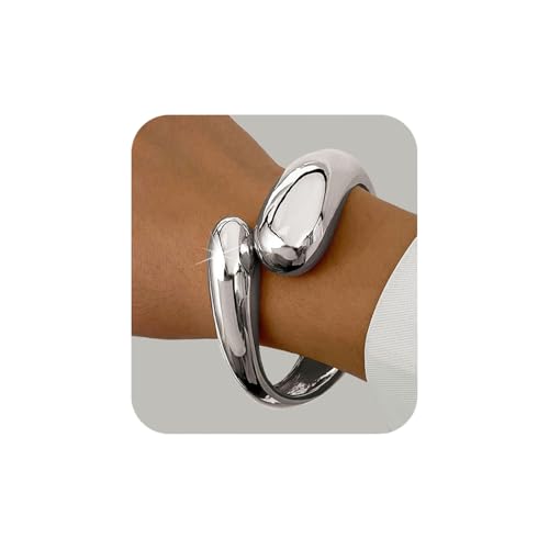 MTINEAPS Goldener Armreif für Damen und Teenager, trendig, klobig, verstellbar, gedreht, Armband, Schmuck, Geschenke, Adjustable, Gelbgold, Kein Edelstein MTINEAPS Goldener Armreif für Damen und Teenager, trendig, klobig, verstellbar, gedreht, Armband, Schmuck, Geschenke, Adjustable, Gelbgold, Kein Edelstein von MTINEAPS