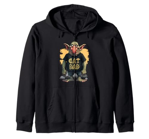 Lustiges Katzen-Trol-Design für Männer, die Katzen lieben Kapuzenjacke Lustiges Katzen-Trol-Design für Männer, die Katzen lieben Kapuzenjacke von MTJ-Mushrooms Cat Owner Dad Design