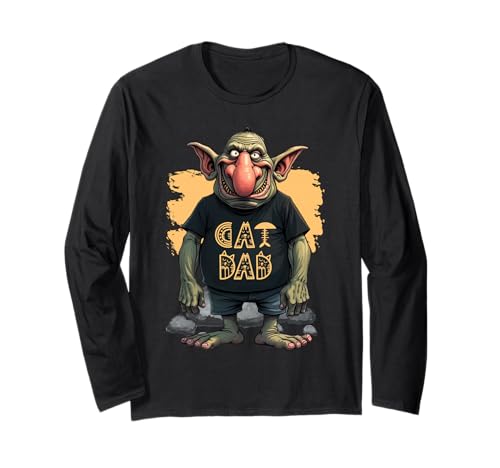 Lustiges Katzen-Trol-Design für Männer, die Katzen lieben Langarmshirt Lustiges Katzen-Trol-Design für Männer, die Katzen lieben Langarmshirt von MTJ-Mushrooms Cat Owner Dad Design