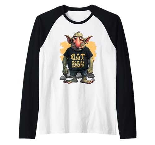 Lustiges Katzen-Trol-Design für Männer, die Katzen lieben Raglan Lustiges Katzen-Trol-Design für Männer, die Katzen lieben Raglan von MTJ-Mushrooms Cat Owner Dad Design
