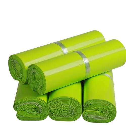 MTKSFDC Versandtaschen Kleidung 100 Teile/los Weiße Kuriertasche Express Umschlag Aufbewahrungsbeutel Versandtaschen Selbstklebende Dichtung PE Kunststoffbeutel Versandverpackung(Green,20 30cm) von MTKSFDC