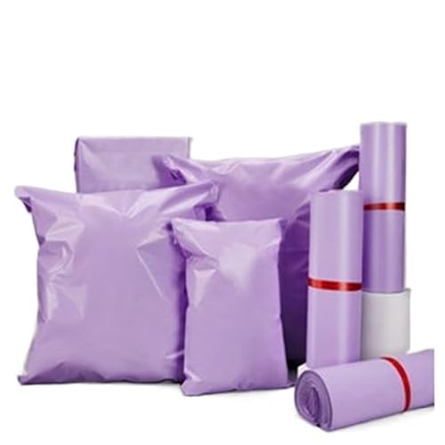 MTKSFDC Versandtaschen Kleidung 50 Stück Violette Kurier-Versandtaschen, Verpackungspaket, Selbstklebender Versandumschlag aus Kunststoff, Postbeutel, Versand(28x42cm 50pcs) von MTKSFDC