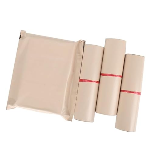 MTKSFDC Versandtaschen Kleidung 50 Teile/Paket Beige wasserdichte Mail Taschen Poly Umschlag Verpackung Kleidung Express Tasche Mailer Post Versand Taschen(40x55CM 50Pcs) von MTKSFDC