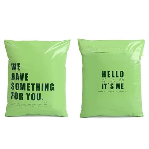 MTKSFDC Versandtaschen Kleidung 50 Teile/lose Mailing Tasche Verdicken Express Verpackung Tasche Selbst Klebe Druck Kleidung Kurier Paket Taschen(32x39x4cm Green) von MTKSFDC