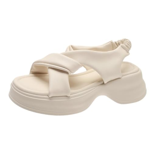 MTNBHH Damen-Plateausandalen aus superweichem PU-Leder mit Fußgewölbeunterstützung, Schlüpfen Sie for Reparieren von Schuhen bei Plantarfasziitis, Elegante Sommersandalen for den Alltag(White,37 EU) MTNBHH Damen-Plateausandalen aus superweichem PU-Leder mit Fußgewölbeunterstützung, Schlüpfen Sie for Reparieren von Schuhen bei Plantarfasziitis, Elegante Sommersandalen for den Alltag(White,37 EU) von MTNBHH