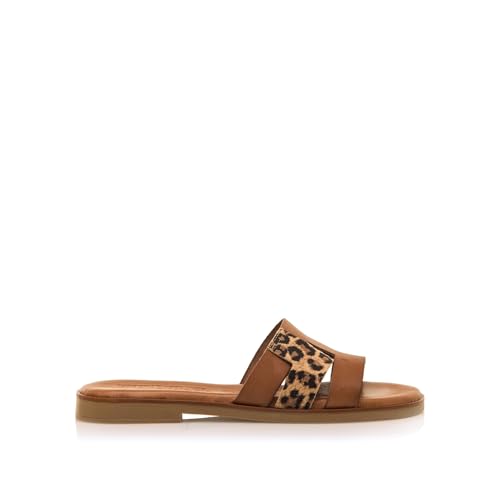 MTNG Flache Sandalen Damen Alysa 54181 | 60314 | Leopard Print von MTNG