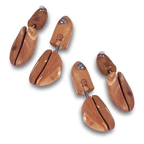 MTS care MAX No.2 Cedar 2 Paar Set Größe 42/43 - Zedernholz Schuhspanner für Herren - Schuhstrecker hält Schuhe in Form - für angenehme Frische von MTS care