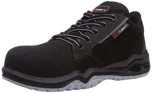 MTS Unisex-Erwachsene M-Soft Curtis Flex S3 45810 Sicherheitsschuhe, Schwarz Schwarz von MTS
