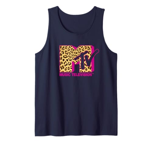 MTV Logo Leopard Print Tank Top von MTV