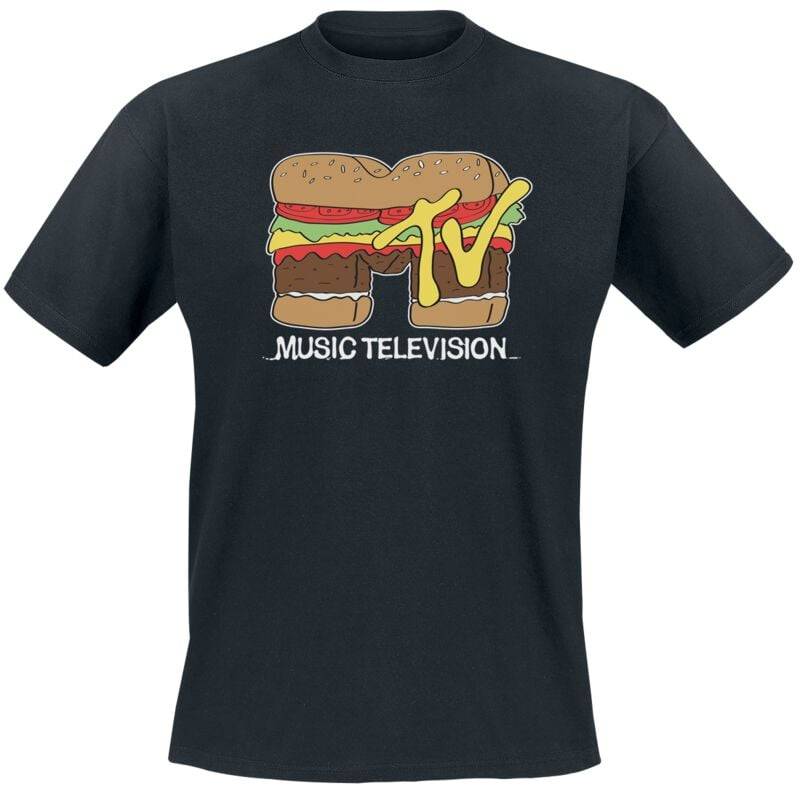 MTV MTV Hamburger T-Shirt schwarz in XXL von MTV