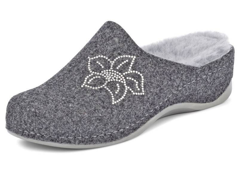 Mubb, gefütterte Damen-Hausschuhe, Weite H, mit Lammfell, Anthrazit, Größe 38 Mubb, gefütterte Damen-Hausschuhe, Weite H, mit Lammfell, Anthrazit, Größe 38 von MUBB