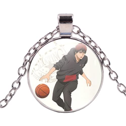Kuroko No Basket Anime Basketball Enthusiast Jugend Anhänger Halskette Trendy Teen Metall Glas Kette Zubehör, 3 Kuroko No Basket Anime Basketball Enthusiast Jugend Anhänger Halskette Trendy Teen Metall Glas Kette Zubehör, 3 von MUBYS