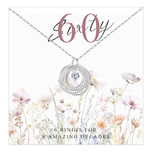 MUCCA 60 Geschenke für Frauen Herz Halskette Damen Personalisierte Geburtstagsgeschenk für Frauen Mutter Tochter Schwester von MUCCA