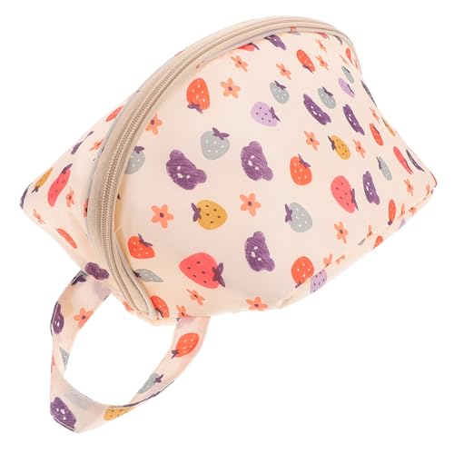 Kosmetiktasche für Damen Organizer Box Erdbeermuster Aufbewahrung für BHS und Unterwäsche Kompakt und Leicht zu Reinigen für Reisen und Täglichen Gebrauch von MUCKLILY