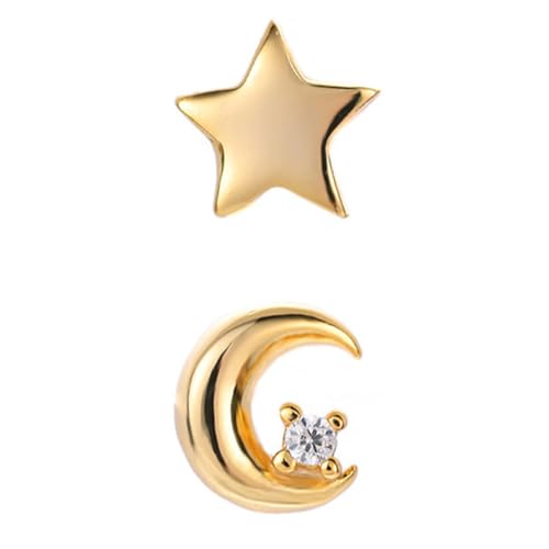 MUCKLILY Mond Und Sterne Ohrringe Für Damen Ohrhänger Aus Silber Kreativer Schmuck Stilvolle Ohrringe Für Party Und Tanz MUCKLILY Mond Und Sterne Ohrringe Für Damen Ohrhänger Aus Silber Kreativer Schmuck Stilvolle Ohrringe Für Party Und Tanz von MUCKLILY
