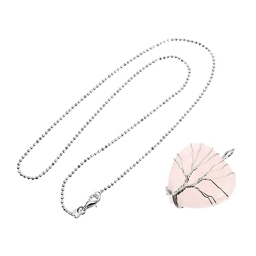 MUCKLILY 1 Stück Herzförmige Halskette Natürlichem Kristallstein Handgefertigter Schmuck für Frauen für an Mütter Schwestern und Freundinnen für Festliche Anlässe und Partys von MUCKLILY
