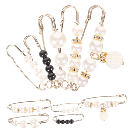 MUCKLILY 10 Stück Damen Broschennadeln Taillenspanner Hosenbund Pins zum Verstellen von Kleidern Röcken und Pullovern Eleganter Schal Kleidclip für Alltag Party und Festliche Anlässe von MUCKLILY