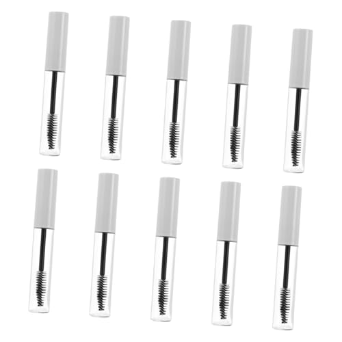 MUCKLILY 10 Stück Teiliges Leeres Mascara Röhrchen mit Transparentem und Weißem Eyelash Brush Container Praktisches Nachfüllset für Wimperncreme Augenbrauen Haarlinie creme Reisefreundlich MUCKLILY 10 Stück Teiliges Leeres Mascara Röhrchen mit Transparentem und Weißem Eyelash Brush Container Praktisches Nachfüllset für Wimperncreme Augenbrauen Haarlinie creme Reisefreundlich von MUCKLILY