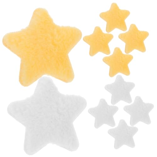 MUCKLILY 10 Stück Teiliges Plüsch Sternhaarklammern Kleine Haarklammern für Mädchen Süßer Haarschmuck Kurzhaar accessoires Leichte Styling tools für Alltag und Party von MUCKLILY