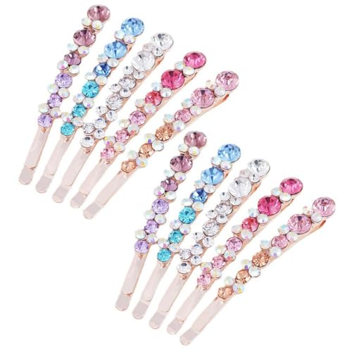 MUCKLILY 10 Stück Teiliges Strahlende Wasser Glitzer Haarklammern Schmetterlings design Glitzernde Haarschmuck für Damen Vielseitig für Dickes und Dünnes Haar für Hochzeit Party Alltag von MUCKLILY