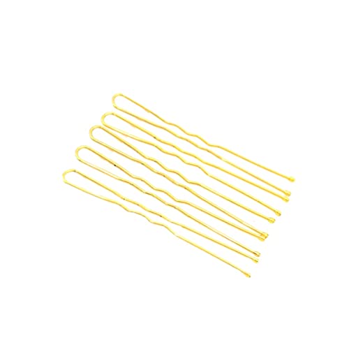 MUCKLILY 100 Stück U-förmige Haarnadeln Für Damen 6cm Goldene Haarklammern Hochsteckfrisur Zubehör Für Mädchen Und Frauen Sicher Und Langlebig Für Make up Und Besondere Anlässe von MUCKLILY