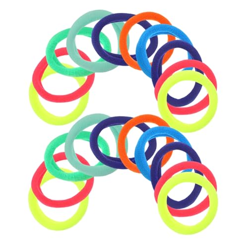 MUCKLILY 100stücke Gummibänder Für Haare Hochelastisch Haargummis Für Junge Mädchen Und Erwachsene Pferdeschwanzhalter Seil Für Verschiedene Frisuren Gemischte Farben von MUCKLILY