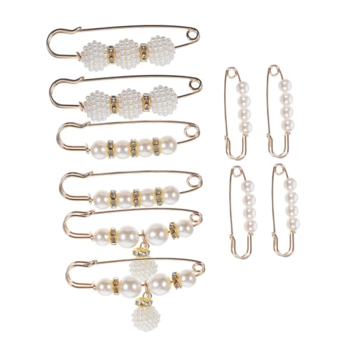 MUCKLILY 10Stücke Kleidung Sicherheitsnadeln Broschen Clips für Pullover Schals Röcke zur Anpassung Modisches Accessoire für Damen von MUCKLILY