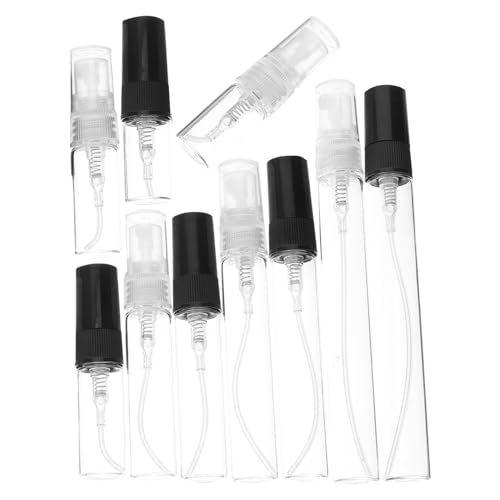 MUCKLILY 10stücke Leere Parfümflaschen Mit Sprühkopf Wiederverwendbar Und Nachfüllbar Für Ätherische Öle Lotion Parfüm Und Flüssige Kosmetikprodukte Luftdicht Und Auslaufsicher von MUCKLILY